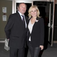 Rosa Benito y Amador Mohedano saliendo del Auditorio Nacional de Madrid