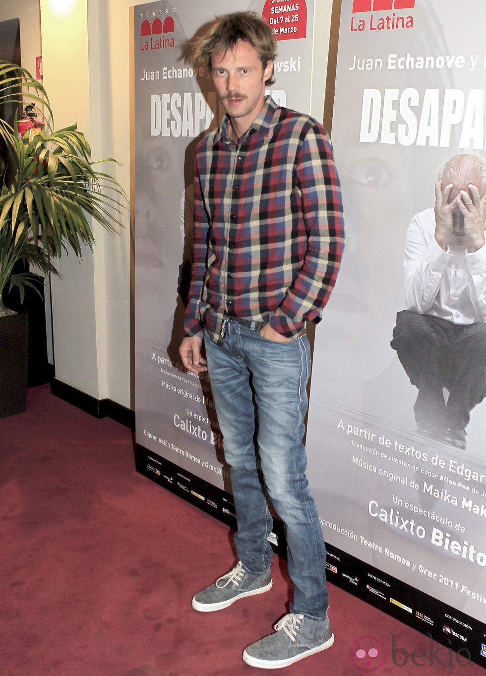 Eloy Azorín en el estreno de 'Desaparecer'