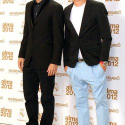 Ángel Di María y Fábio Coentrão en los premios Alma 2012 de la Fundación del Real Madrid