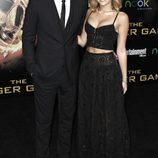 Miley Cyrus y Liam Hemsworth en el estreno de 'Los juegos del hambre' en Los Ángeles