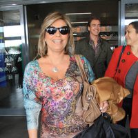 Terelu Campos en la estación de tren de Sevilla