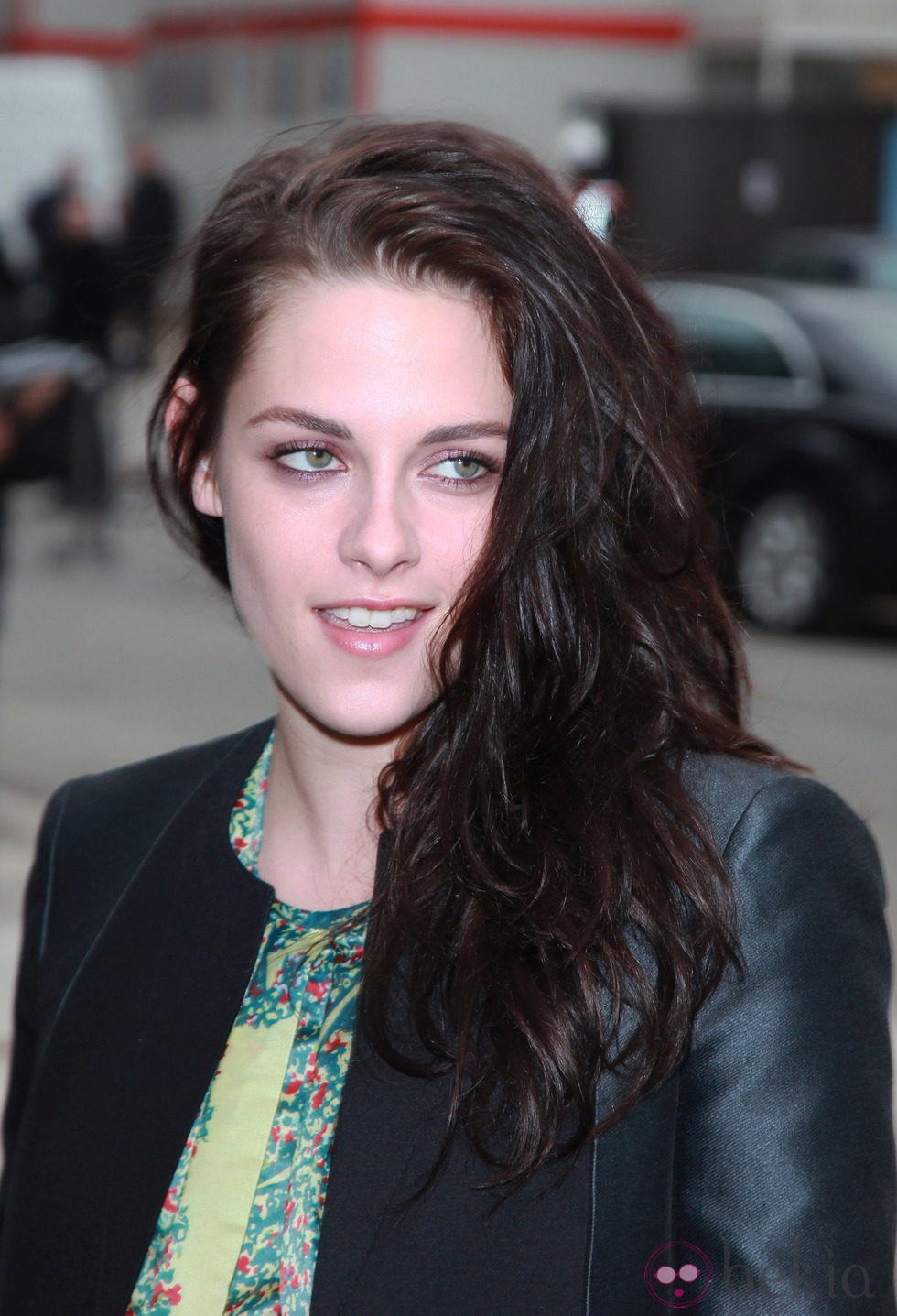 Kristen Stewart a su llegada a la Semana de la moda de París