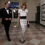 Anna Wintour en la cena de gala en honor a los Cameron en la Casa Blanca