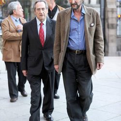 José Miguel Fernández Sastrón en el funeral de María Rosa Soutullo