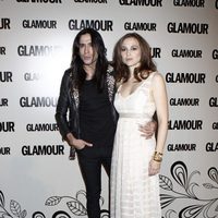 Leonor Watling y Mario Vaquerizo en la décima edición de los Premios Glamour