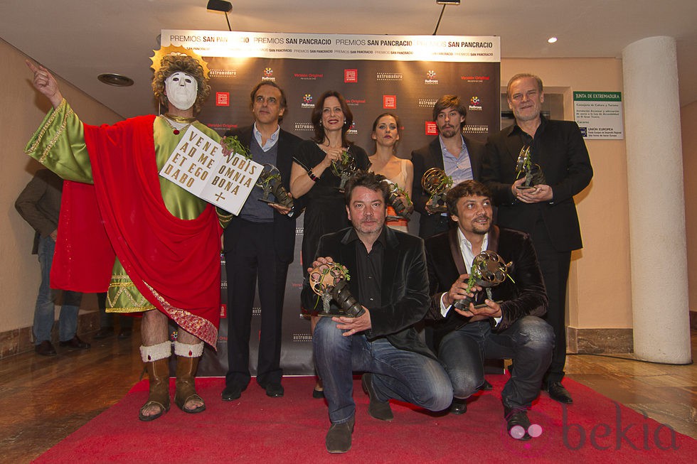 Ganadores con el San Pancracio del Festival de Cine de Cáceres