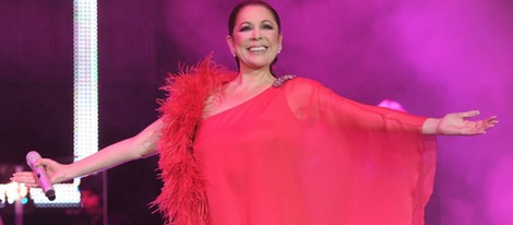 Isabel Pantoja en un concierto en Barcelona