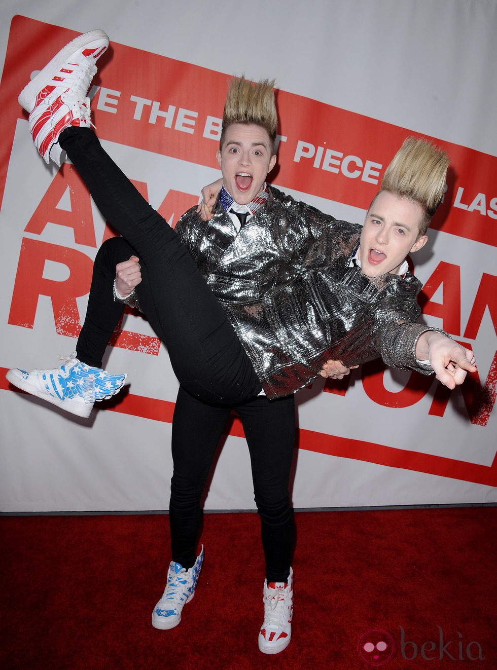 John y Edward Grimes en el estreno de 'American Pie: El Reencuentro'