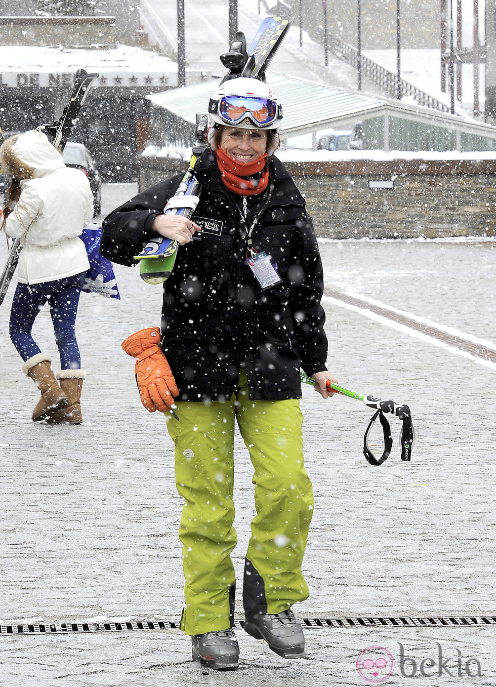 Mercedes Milá en Baqueira Beret