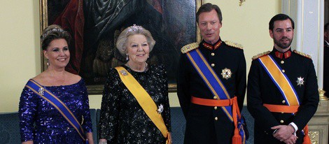 Los Grandes Duques de Luxemburgo, el Príncipe Guillermo y la Reina Beatriz de Holanda