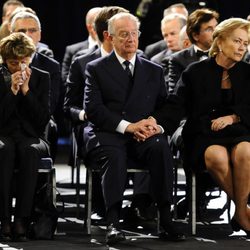 Los Reyes de Bélgica y los Príncipes de Holanda en el funeral de las víctimas de Suiza