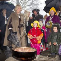 La Duquesa de Cornualles y Sonia de Noruega en Bergen 