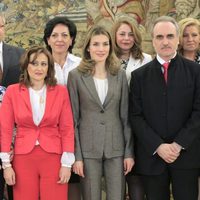 La Princesa Letizia en una audiencia en Zarzuela