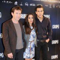 Antonio de la Torre, Inma Cuesta y Mario Casas en la presentación de 'Grupo 7'