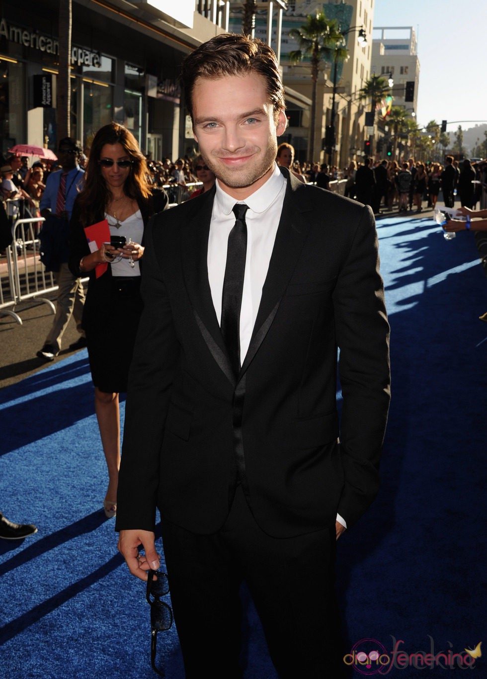 Sebastian Stan en el estreno de 'Capitán América'