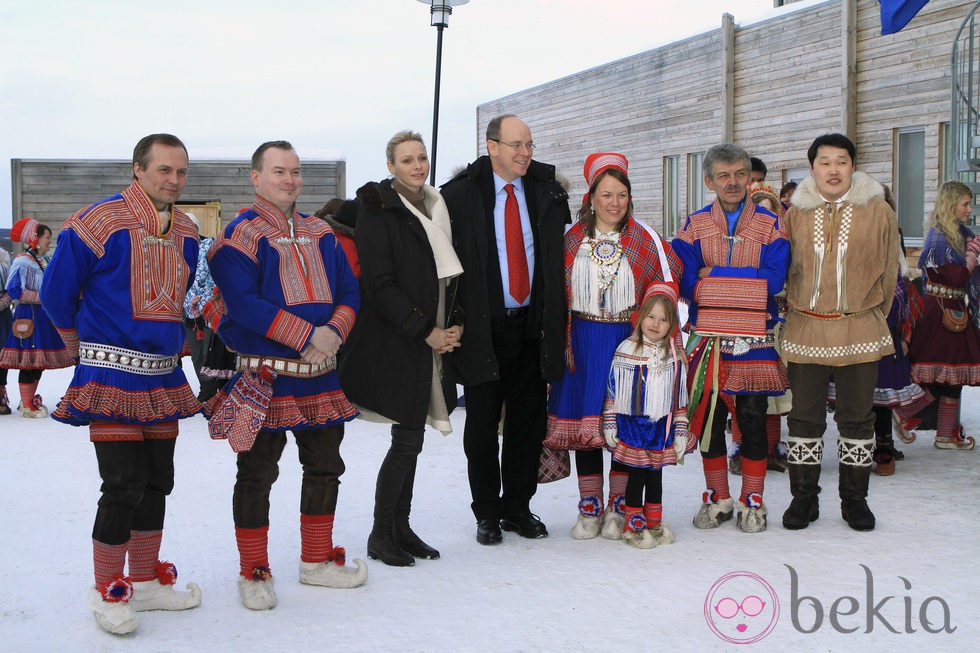 Los Príncipes Alberto y Charlene de Mónaco en Laponia