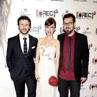 Diego Martín, Leticia Dolera y Paco Plaza en el estreno de 'REC 3: Génesis'