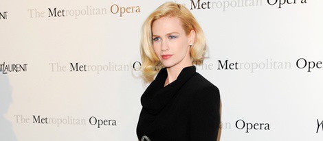 January Jones en el Metropolitan Opera de Nueva York