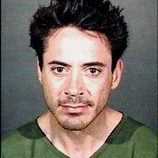 Ficha policial del actor Robert Downey Jr.