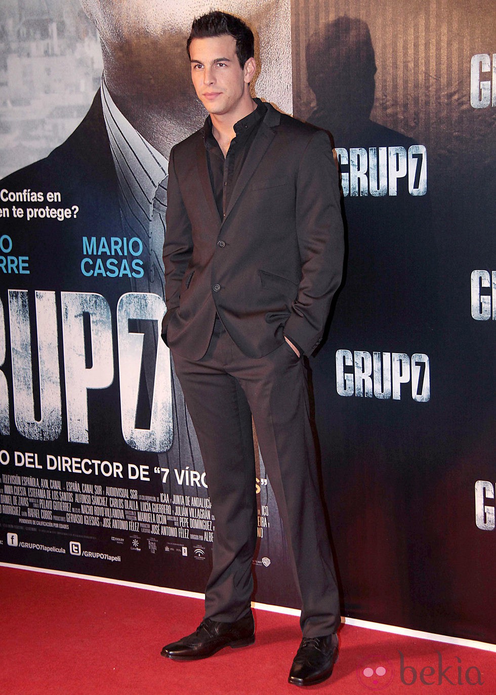 Mario Casas en la premiere de 'Grupo 7' en Sevilla