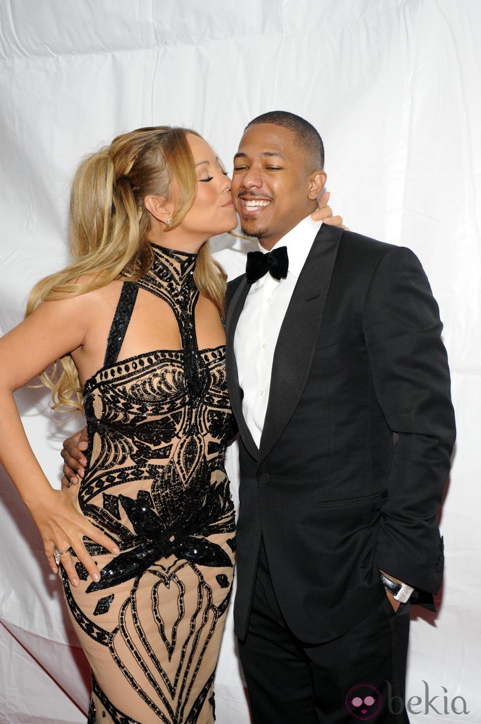 Mariah Carey y Nick Cannon muy enamorados en los BET Awards