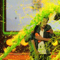 Justin Bieber a punto de recibir el baño del 'moco verde' de los Kids Awards