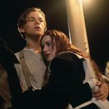 Leonardo Dicaprio y Kate Winslet en una escena clave de la película 'Titanic'