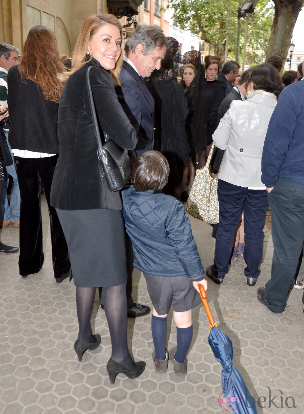 María Dolores de Cospedal en la Semana Santa de Sevilla