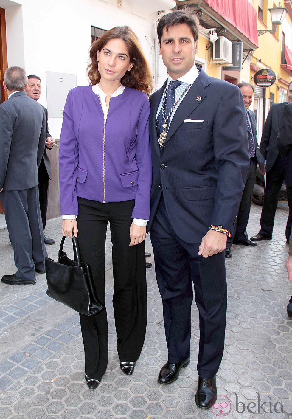 Fran Rivera y Lourdes Montes en la Semana Santa de Sevilla