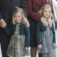 Las Infantas Leonor y Sofía en la Misa de Pascua en Mallorca