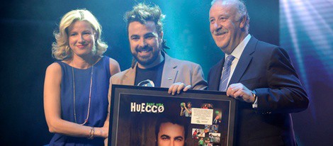 Anne Igartiburu, Huecco y Vicente del Bosque en la Gala Dame Vida 500