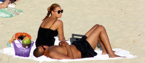 Beyoncé y Jay-Z en la playa de San Bartolomé tras convertirse en padres