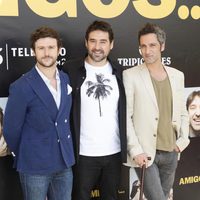 Diego Martín, Alberto Lozano y Ernesto Alterio en la presentación de 'Amigos'