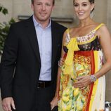 Guy Ritchie y Jacqui Ainsley en el estreno de Harry Potter en Londres