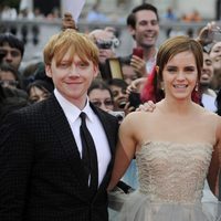 Rupert Grint, Emma Watson y Daniel Radcliffe en el estreno de Harry Potter en Londres