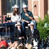 Los Duques de Cambridge pasean en diligencia por Calgary