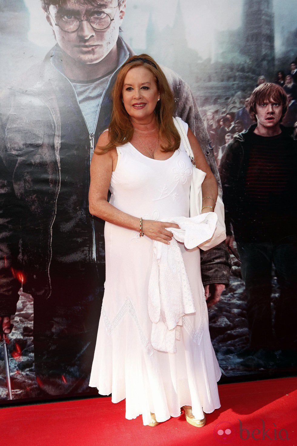 Fedra Lorente en el preestreno de Harry Potter en Madrid