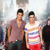 David de Auryn y Jefferson de OT en el preestreno de Harry Potter en Madrid