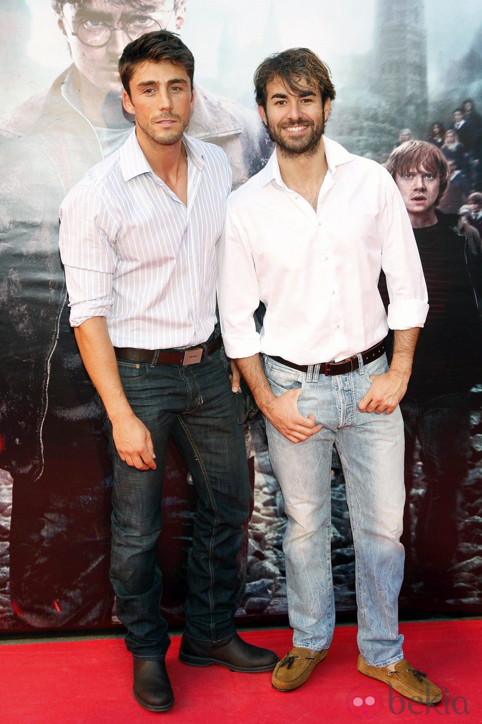 Rubén Sanz y Daniel Muriel en el preestreno de Harry Potter en Madrid