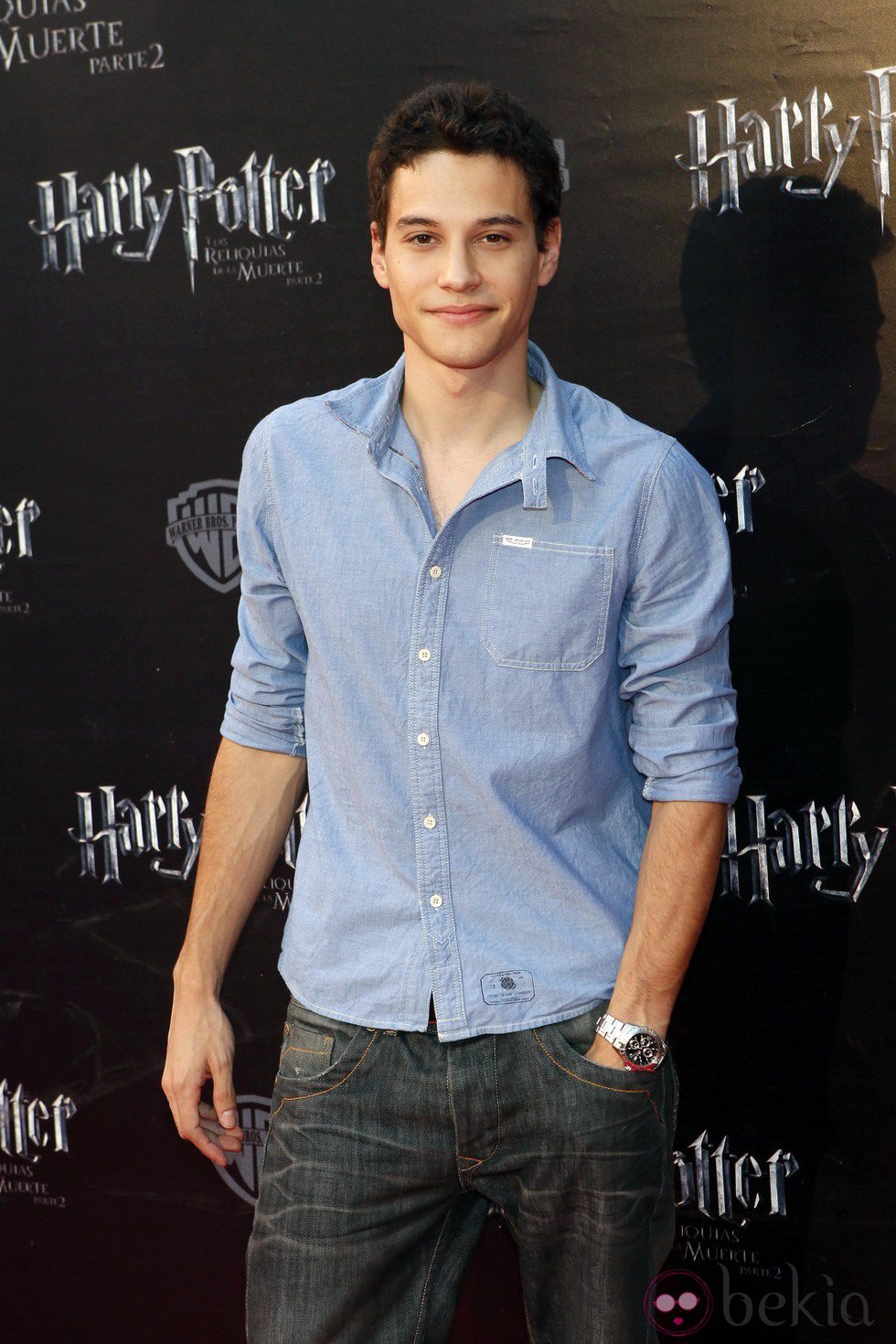 Álex Martínez en el preestreno de Harry Potter en Madrid