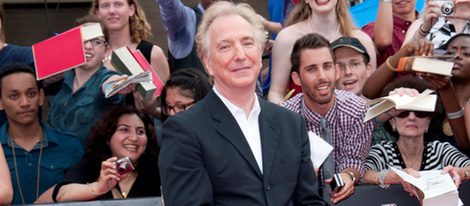 Alan Rickman en la premiére de Nueva York de 'Las reliquias de la muerte: Parte 2'