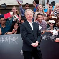 Alan Rickman en la premiére de Nueva York de 'Las reliquias de la muerte: Parte 2'