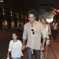 Jesús Cabanas y su hija en el concierto de Black Eyed Peas en Madrid