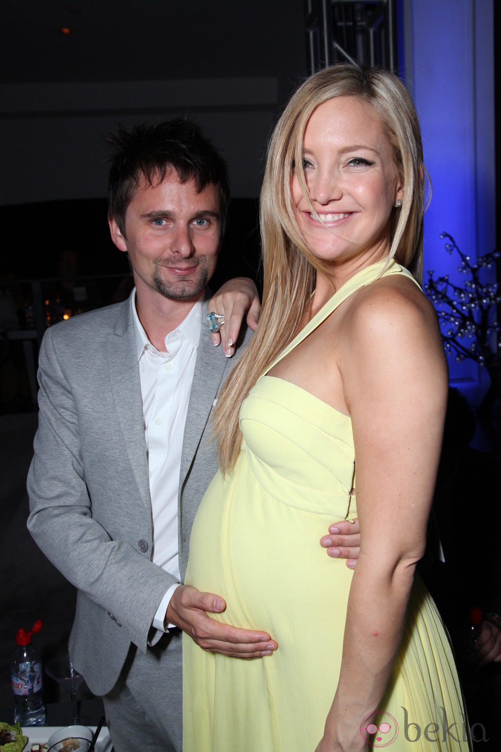 Kate Hudson y Matthew Bellamy en la premiere de 'Algo prestado'