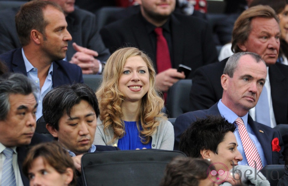 Chelsea Clinton en la final del Mundial de Fútbol Femenino 2011