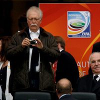 Helmut Kohl en la final del Mundial de Fútbol Femenino 2011