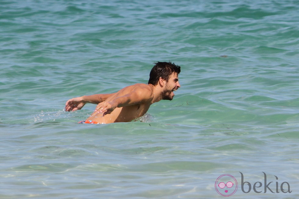 Gerard Piqué pletórico durante sus vacaciones en Miami