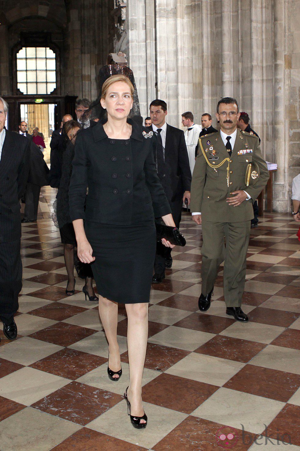 La Infanta Cristina en el funeral de Otto de Habsburgo