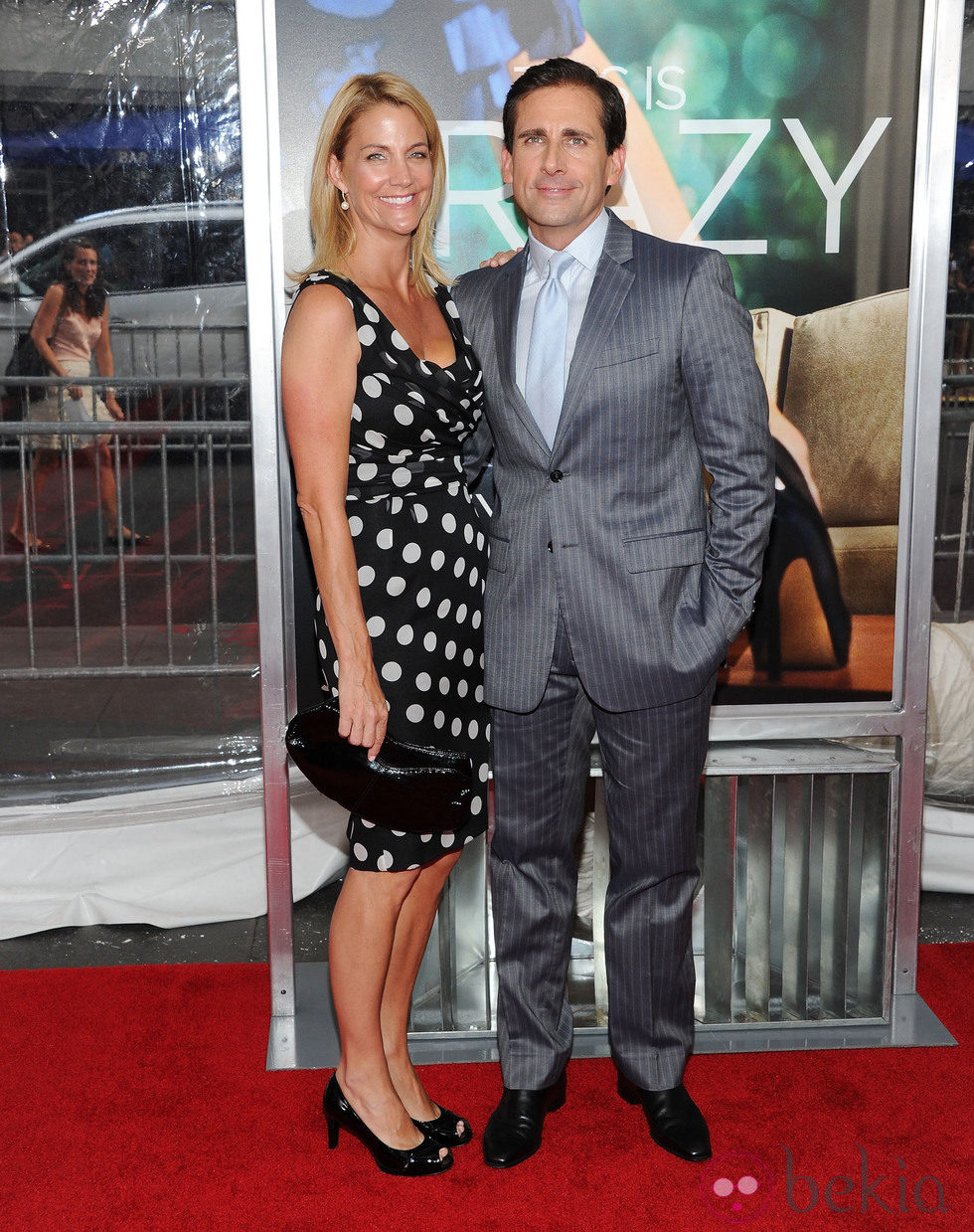 Steve Carell y su mujer en el estreno de 'Crazy, Stupid, Love' en Nueva York