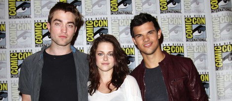 Robert Pattinson, Kristen Stewart y Taylor Lautner en Comic-Con 2011